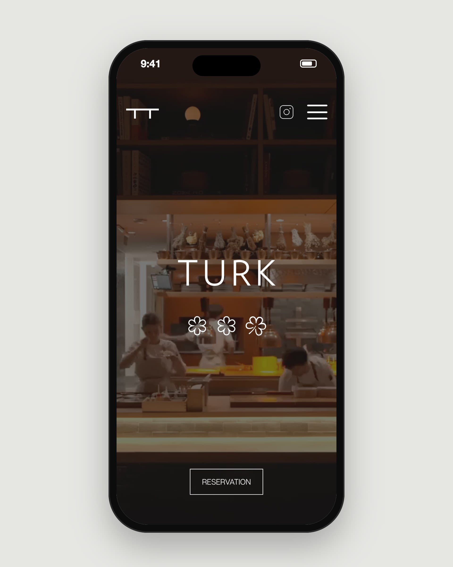 Açık mutfak üzerinde TURK mobil hero